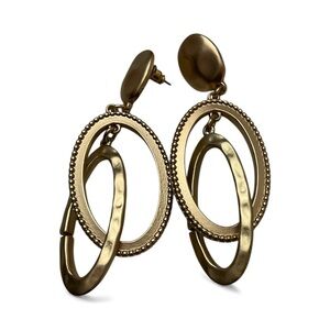 Elegant Gold-tone Hoop Earrings